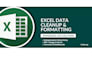 do excel data cleaning, formatting, and deduplication